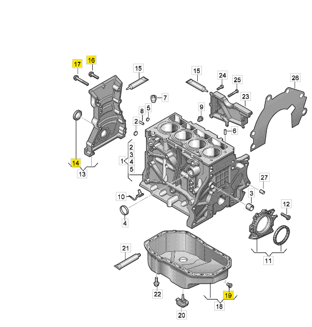 Steuerkettensatz VAG 1.2TSI/TFSI OEM (PRO KIT) 03F198158B