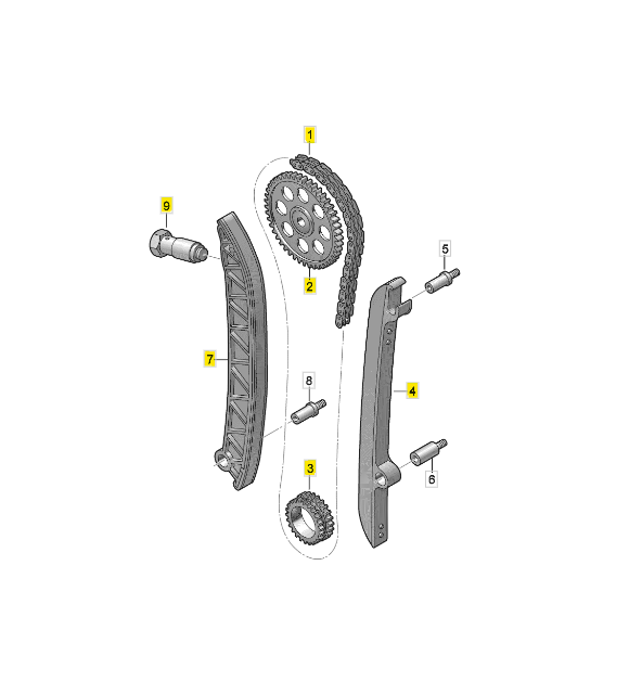 Steuerkettensatz VAG 1.2TSI/TFSI OEM (PRO KIT) 03F198158B