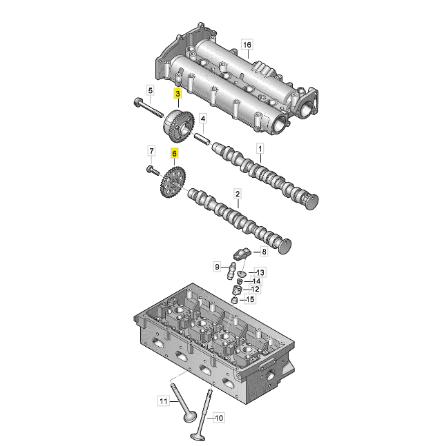 Steuerkettensatz VAG 1.4TSI/TFSI OEM 03C198229C